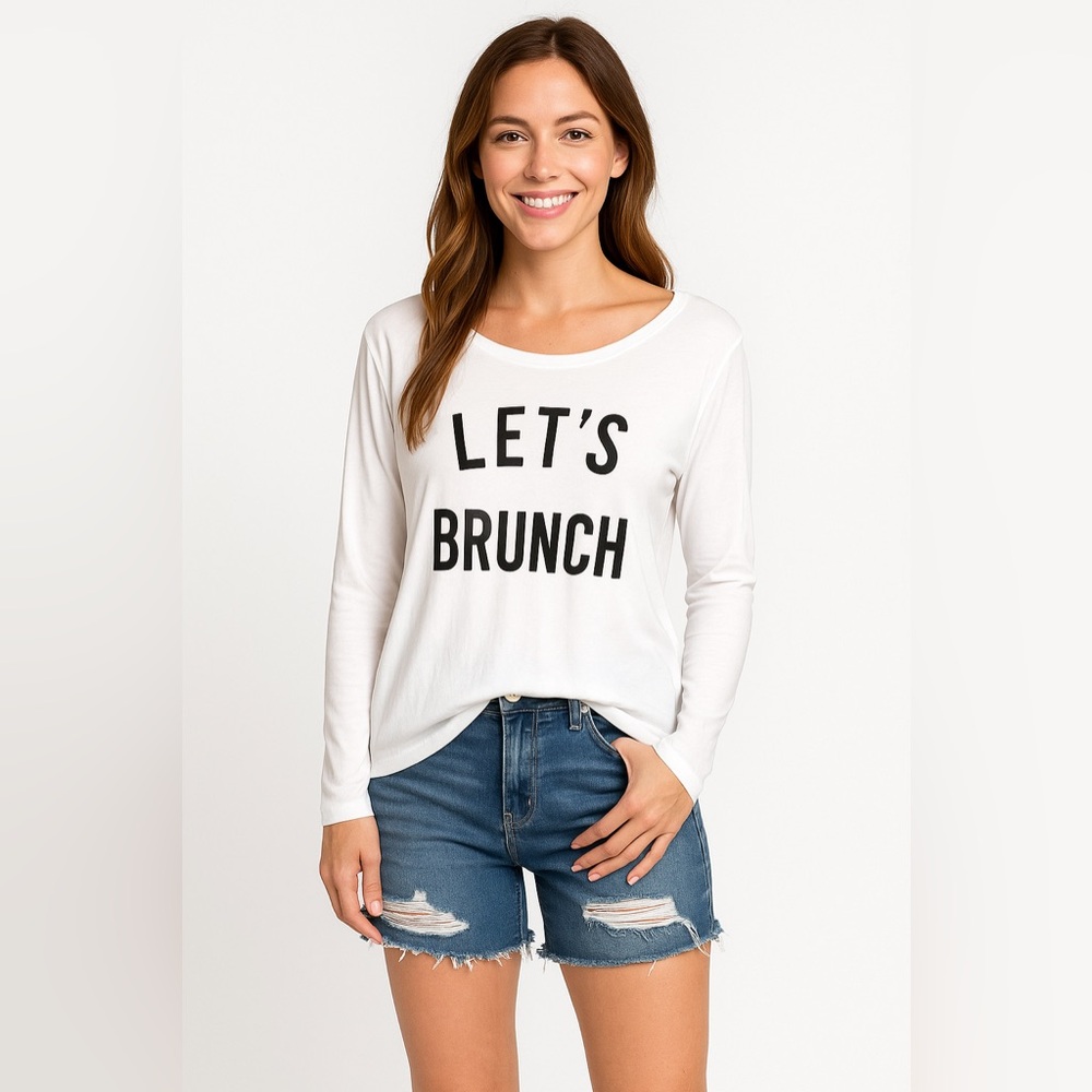 Project Karma Let's Brunch Long Sleeve T Shirt L